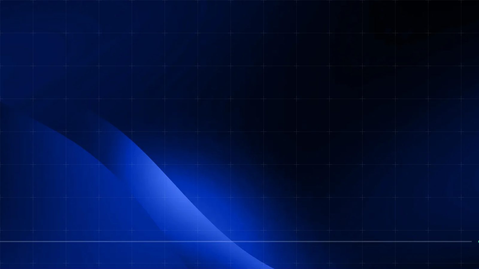 Glossy blue wave shapes from the ReqPOOL website design against a dark blue background, overlaid with a fine light grid.