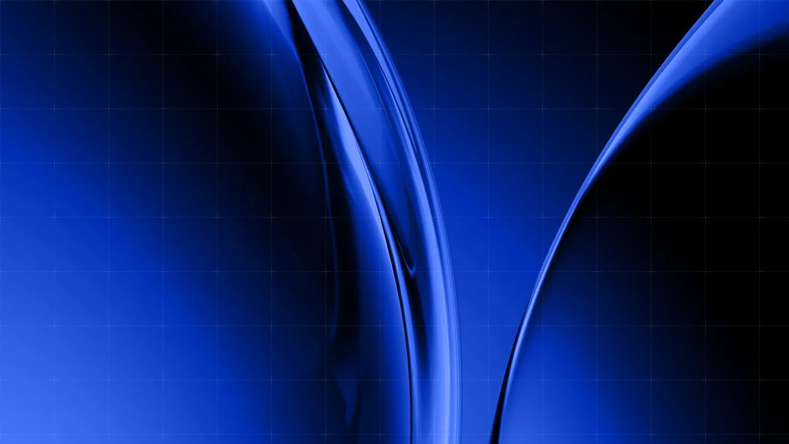 A dark blue gradient fading into black, crossed by a glowing blue band of light running diagonally downward, overlaid with a fine grid.